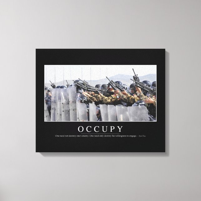 Lienzo Occupy: cita Inspiradora (Anverso)