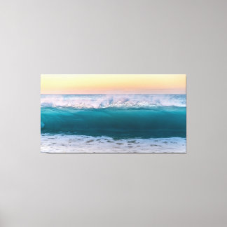 Lienzo Ocean Beach Waves Sunset