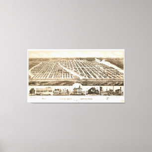 Lienzo Ocean Grove & Asbury Park, Nueva Jersey (1881)