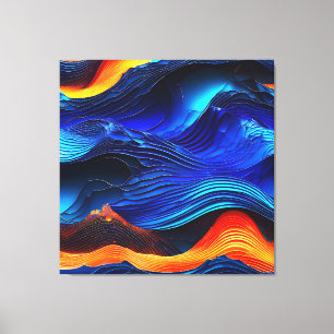 Lienzo Ocean Lava "Aquaflame"