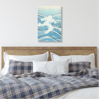 Lienzo Ocean Wave Art Print – Japanese Woodblock Style
