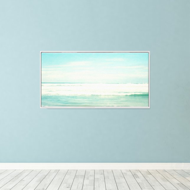 Lienzo Océano de playa (Insitu (piso de madera))