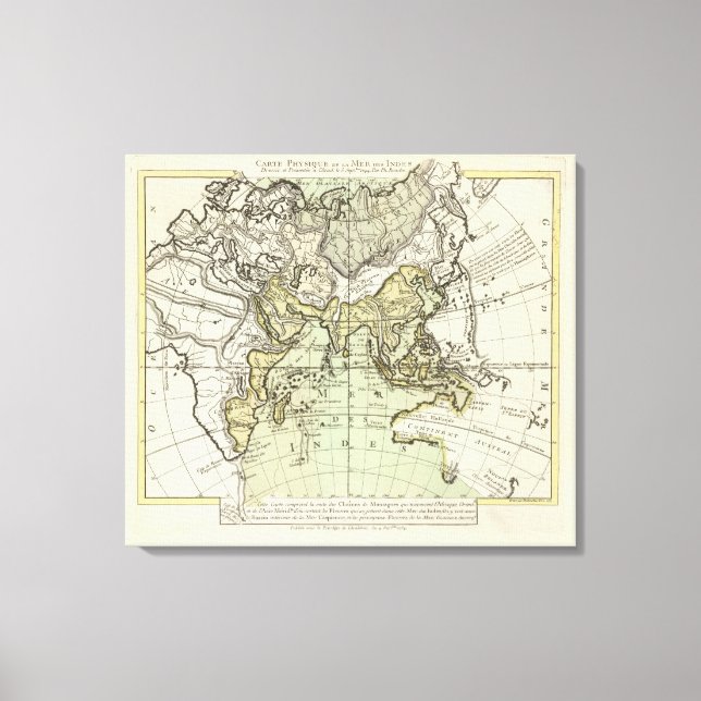 Lienzo Océano Índico (Anverso)