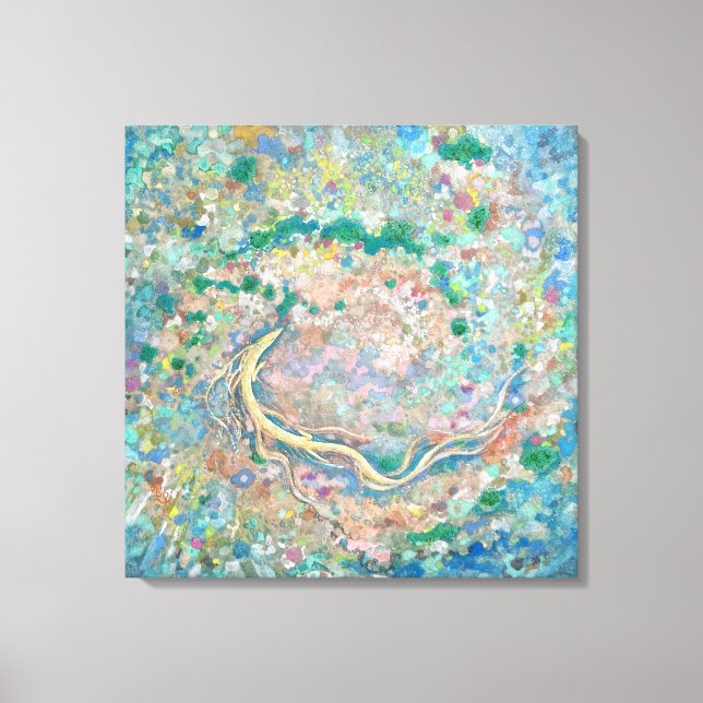 Lienzo Ocean's Forest: Dragon's Current (Anverso)