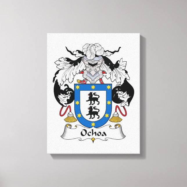 Lienzo Ochoa Family Crest (Anverso)