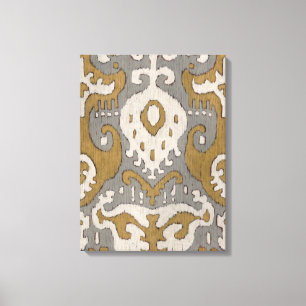 Lienzo Ochre Ikat II