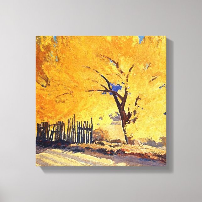 Lienzo “October Gold” de Maynard Dixon (Anverso)