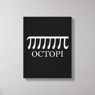 Lienzo Octopi - Graciosa Matemática del pulpo Pi