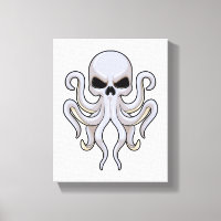 Octopus con 8 brazos y cráneo