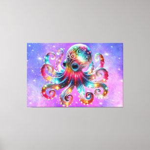Lienzo Octopus místico brillante