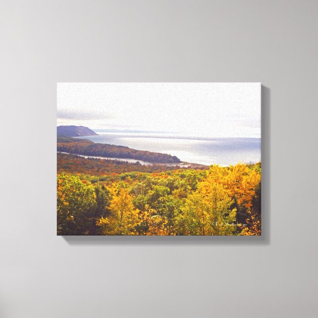 LIENZO OCTUBRE EN EL PARQUE NACIONAL SLEEPING BEAR DUNES (Anverso)