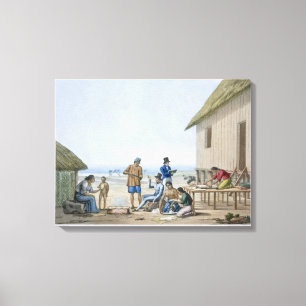 Lienzo Ocupaciones domésticas, Agagna, Guam (Filipinas), 