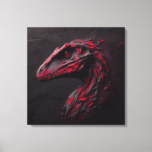 Lienzo Oda a la prehistoria - El genio de la IA (Anverso)