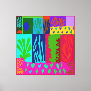 Lienzo Oda al Collage de Matisse