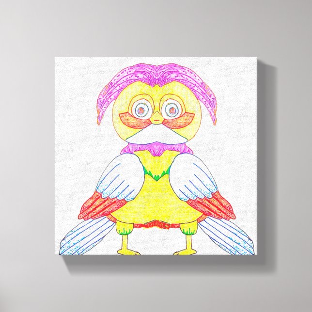 Lienzo Odd Owl (Anverso)