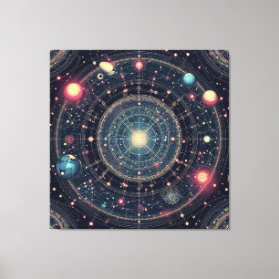 Lienzo Odyssey espacial cósmico