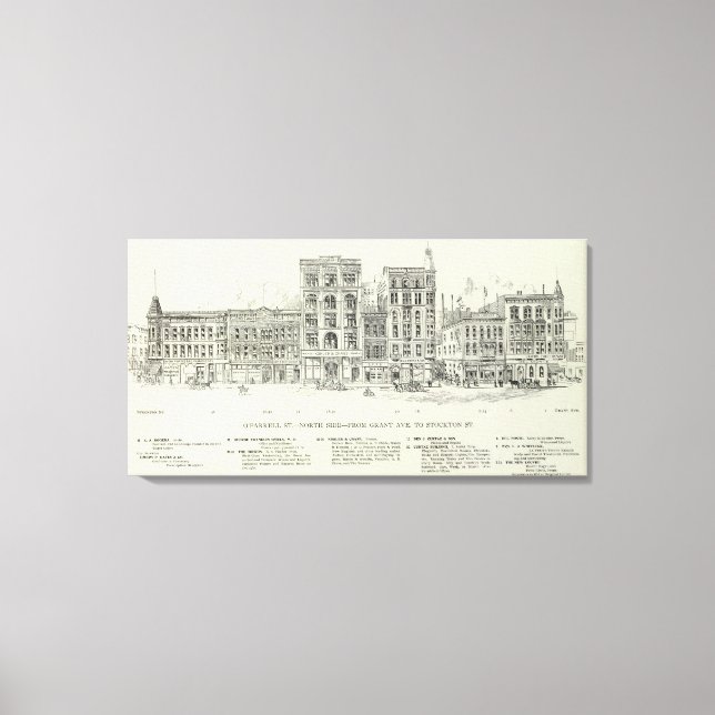 Lienzo O'Farrell North side Grant y Stockton (Anverso)