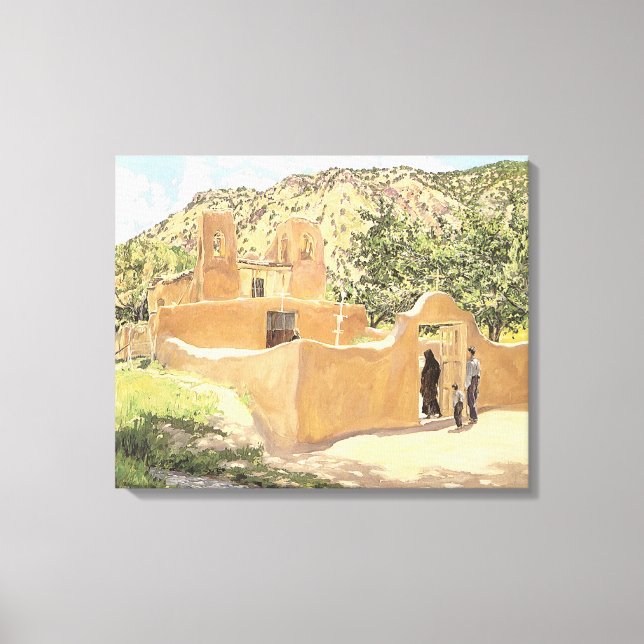 Lienzo Oferta para San Esquipula por Walter Ufer (Anverso)