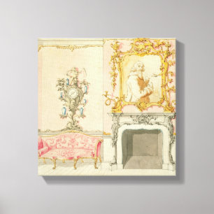 Lienzo Oferta para un interior de la sala de estar,