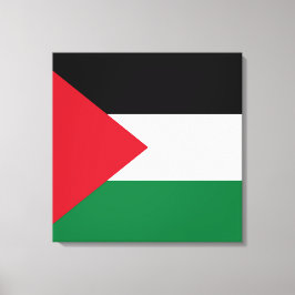 Lienzo oficialmente bandera del Estado de Palestina