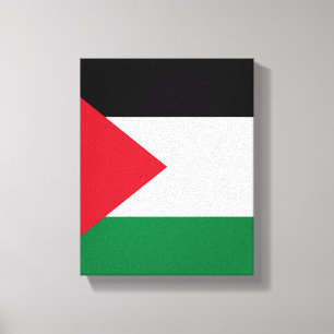 Lienzo oficialmente bandera del Estado de Palestina