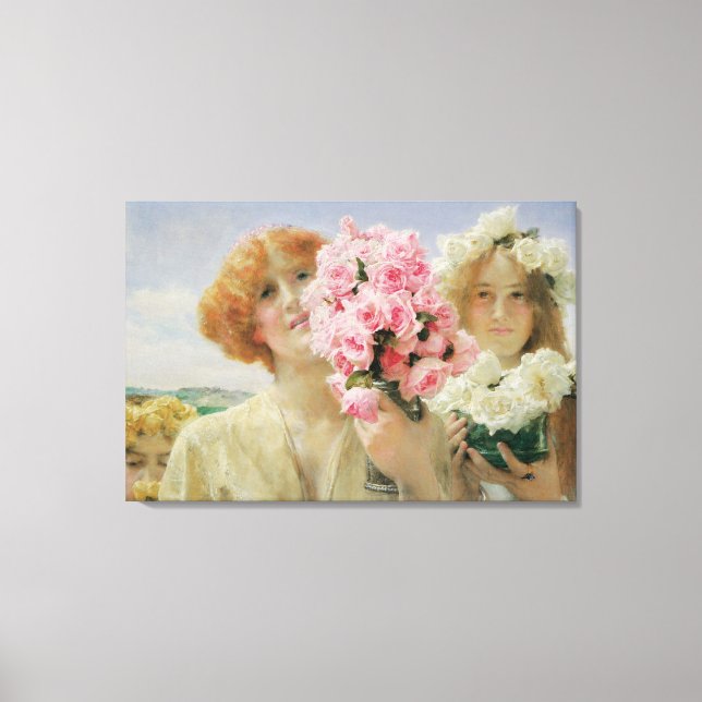 Lienzo Ofrenda de verano de Sir Lawrence Alma-Tadema (Anverso)