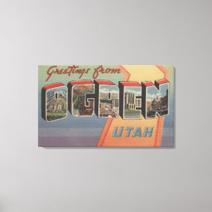 Lienzo Ogden, letra ScenesOgden, UT de UtahLarge