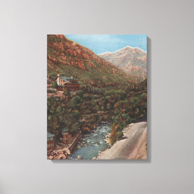 Lienzo Ogden, Utah - Ogden Canyon View & River (Anverso)