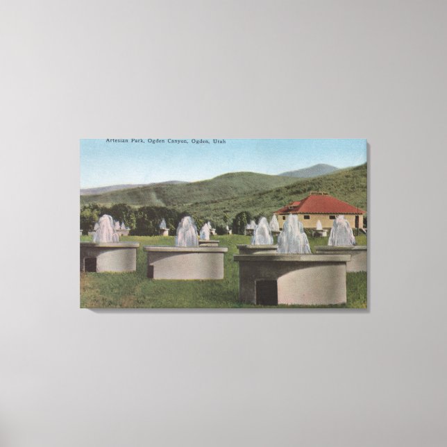 Lienzo Ogden, UtahView of Artesian ParkOgden, Utah (Anverso)