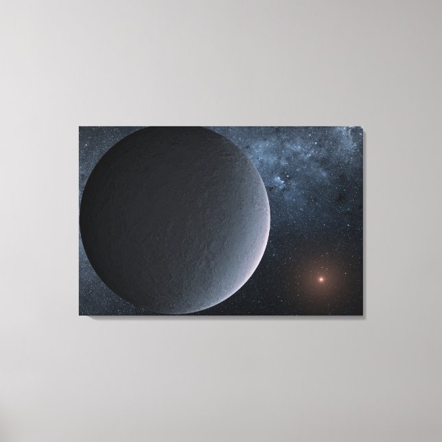 Lienzo Ogle-2016-Blg-1195lb Orbita una estrella pequeña (Anverso)