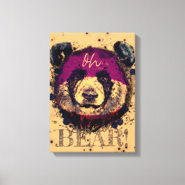 Lienzo "OH BEAR" | Gracioso Guay Panda