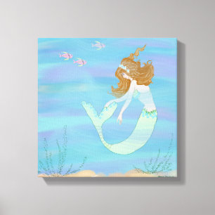 Lienzo Oh Dios, soy un pez con sirena