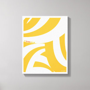 Lienzo ¡Oh, los lugares a los que vas! Naranja Swirls
