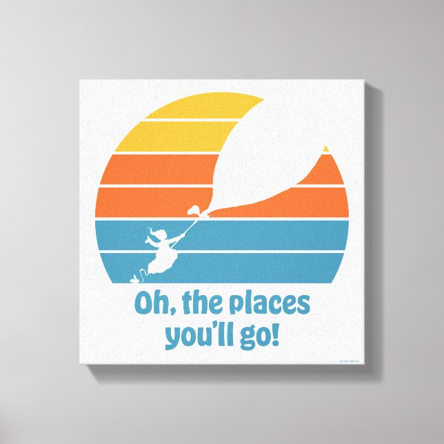 Lienzo ¡Oh, los lugares a los que vas! Retro Sunset (Anverso)