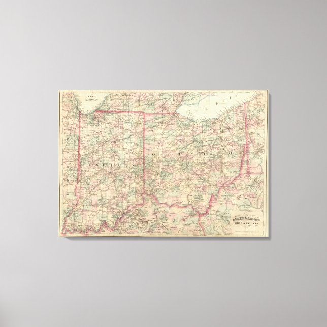 Lienzo Ohio e Indiana (Anverso)