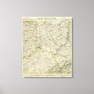 Lienzo Ohio, Indiana, Kentucky, Virginia Occidental