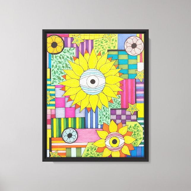 Lienzo Ojo de la flor (Anverso)