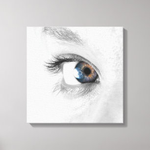 Lienzo Ojo de la mujer