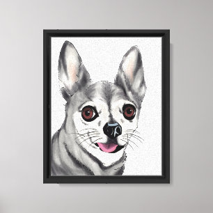 Lienzo Ojos Brillantes, Corazón Feliz