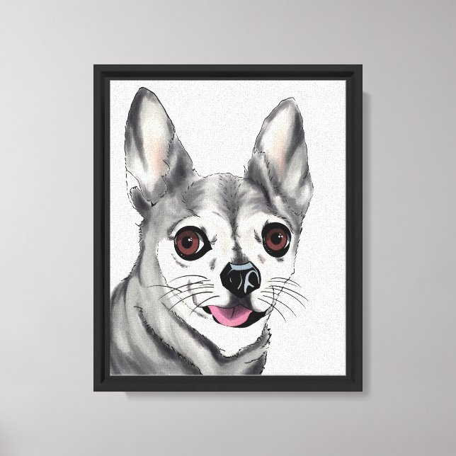 Lienzo Ojos Brillantes, Corazón Feliz (Anverso)
