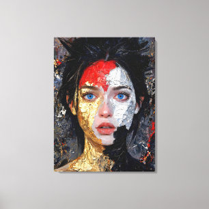 Lienzo Ojos de la brasa – “Retrato de brasas”