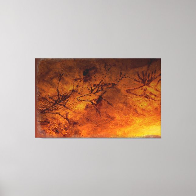 Lienzo Ojos Rojos De Lascaux (Anverso)