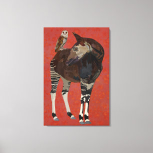 Lienzo OKAPI & SUMMER OWL Canvas