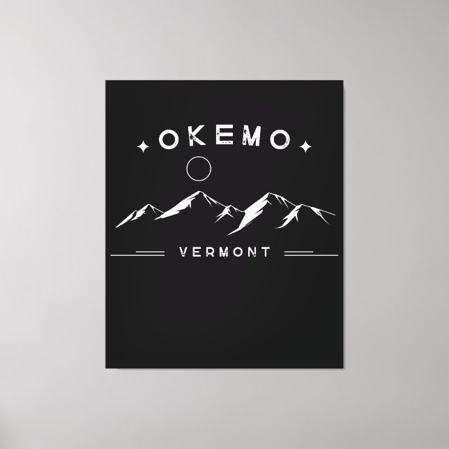 Lienzo Okemo Montaña de Vermont (Anverso)