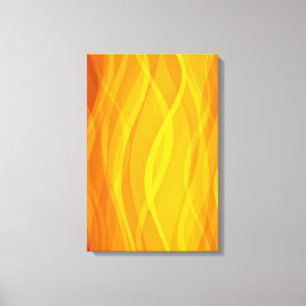 Lienzo Olas abstractas de tejido dorado tríptico de lienz