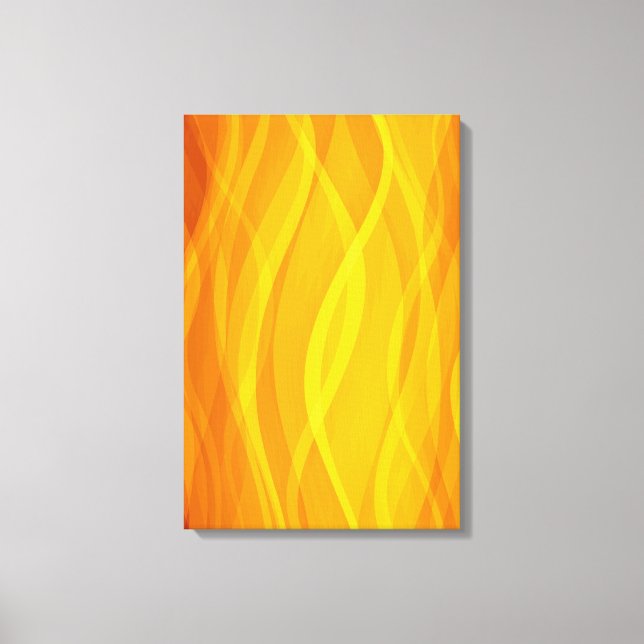 Lienzo Olas abstractas de tejido dorado tríptico de lienz (Anverso)