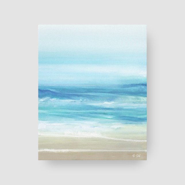 Lienzo Olas de Playa Azul Marino Costero (Subido por el creador)