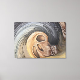 Lienzo Olas del pasado