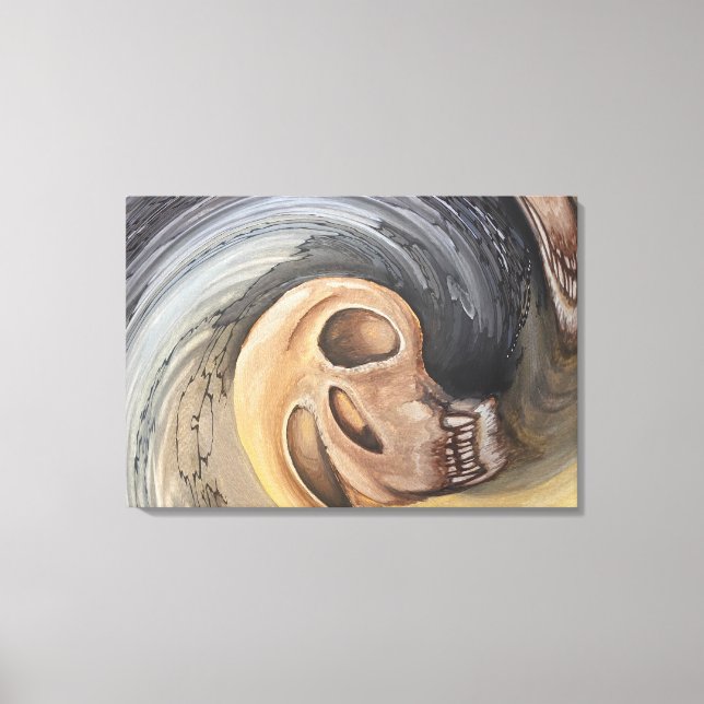 Lienzo Olas del pasado (Anverso)