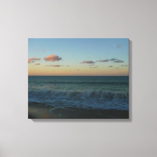 Lienzo Olas estrelladas en el paisaje de Sunset Beach
